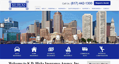 Desktop Screenshot of kdhicksinsurance.com