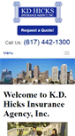 Mobile Screenshot of kdhicksinsurance.com